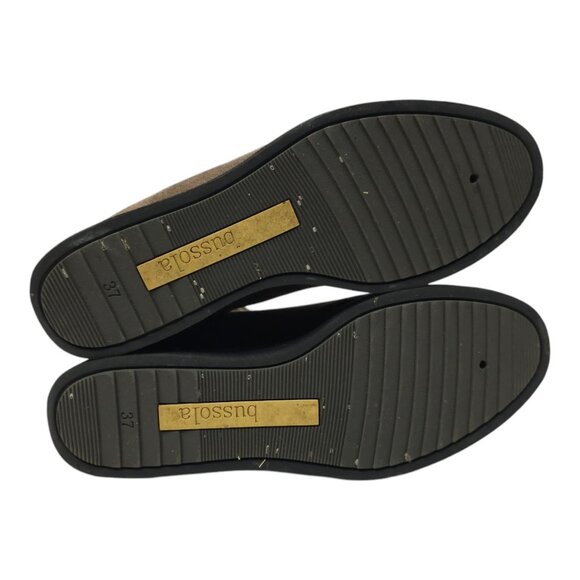 Bussola Portofino Platform Ankle Boot Womens Size US 6.5 EU 37 Side Zip Taupe - Picture 7 of 16